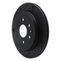 DFC Brake Rotor - Drilled and Slotted - Black 633-48055L