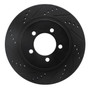 DFC Brake Rotor - Drilled and Slotted - Black 633-54179L