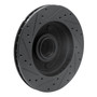 DFC Brake Rotor - Drilled and Slotted - Black 633-54130R
