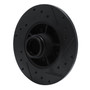 DFC Brake Rotor - Drilled and Slotted - Black 633-52002L
