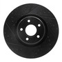 DFC Brake Rotor - Drilled and Slotted - Black 633-54070L