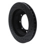 DFC Brake Rotor - Drilled and Slotted - Black 633-54108L