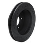 DFC Brake Rotor - Drilled and Slotted - Black 633-48019R