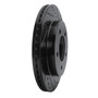 DFC Brake Rotor - Drilled and Slotted - Black 633-54147R