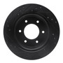 DFC Brake Rotor - Drilled and Slotted - Black 633-54276R