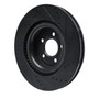 DFC Brake Rotor - Drilled and Slotted - Black 633-54279L