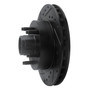 DFC Brake Rotor - Drilled and Slotted - Black 633-54139L