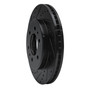 DFC Brake Rotor - Drilled and Slotted - Black 633-54215L