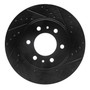 DFC Brake Rotor - Drilled and Slotted - Black 633-54215R