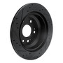 DFC Brake Rotor - Drilled and Slotted - Black 633-58022R