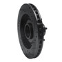 DFC Brake Rotor - Drilled and Slotted - Black 633-55000L
