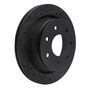 DFC Brake Rotor - Drilled and Slotted - Black 633-54218R