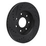 DFC Brake Rotor - Drilled and Slotted - Black 633-54219R