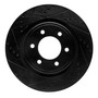 DFC Brake Rotor - Drilled and Slotted - Black 633-54287L