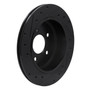DFC Brake Rotor - Drilled and Slotted - Black 633-56020R