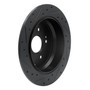 DFC Brake Rotor - Drilled and Slotted - Black 633-59048R
