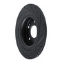 DFC Brake Rotor - Drilled and Slotted - Black 633-59067L