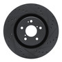 DFC Brake Rotor - Drilled and Slotted - Black 633-58037R