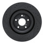 DFC Brake Rotor - Drilled and Slotted - Black 633-58037R