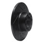 DFC Brake Rotor - Drilled and Slotted - Black 633-63006R