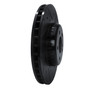DFC Brake Rotor - Drilled and Slotted - Black 633-63117R