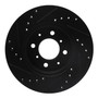 DFC Brake Rotor - Drilled and Slotted - Black 633-59016R