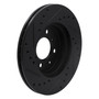 DFC Brake Rotor - Drilled and Slotted - Black 633-59016R