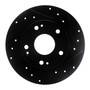 DFC Brake Rotor - Drilled and Slotted - Black 633-59059R