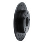 DFC Brake Rotor - Drilled and Slotted - Black 633-59059R