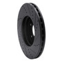 DFC Brake Rotor - Drilled and Slotted - Black 633-63048L