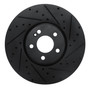 DFC Brake Rotor - Drilled and Slotted - Black 633-63119R