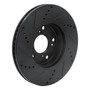 DFC Brake Rotor - Drilled and Slotted - Black 633-59061R