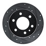 DFC Brake Rotor - Drilled and Slotted - Black 633-63174R