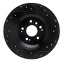 DFC Brake Rotor - Drilled and Slotted - Black 633-59062L