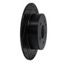 DFC Brake Rotor - Drilled and Slotted - Black 633-67050R