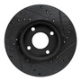 DFC Brake Rotor - Drilled and Slotted - Black 633-67112L