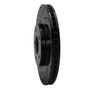 DFC Brake Rotor - Drilled and Slotted - Black 633-67058L
