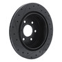 DFC Brake Rotor - Drilled and Slotted - Black 633-67093R