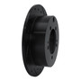 DFC Brake Rotor - Drilled and Slotted - Black 633-72028R