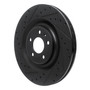 DFC Brake Rotor - Drilled and Slotted - Black 633-73079L