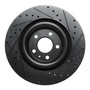DFC Brake Rotor - Drilled and Slotted - Black 633-73079L