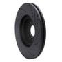 DFC Brake Rotor - Drilled and Slotted - Black 633-68012L