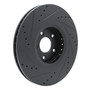 DFC Brake Rotor - Drilled and Slotted - Black 633-72070R