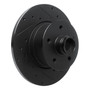 DFC Brake Rotor - Drilled and Slotted - Black 633-74037R