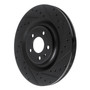 DFC Brake Rotor - Drilled and Slotted - Black 633-73079R