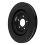 DFC Brake Rotor - Drilled and Slotted - Black 633-73079R