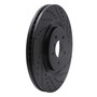 DFC Brake Rotor - Drilled and Slotted - Black 633-68012R