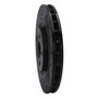 DFC Brake Rotor - Drilled and Slotted - Black 633-72043L