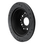 DFC Brake Rotor - Drilled and Slotted - Black 633-75004L