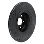 DFC Brake Rotor - Drilled and Slotted - Black 633-68013R